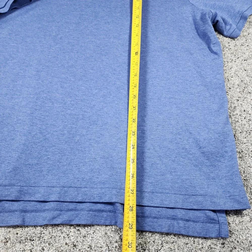 Polo Ralph Lauren Polo Shirt Mens XXL Pima Soft Touch Blue Orange Pony Excellent